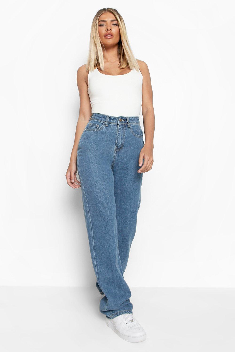 Boohoo wide 2025 leg jeans